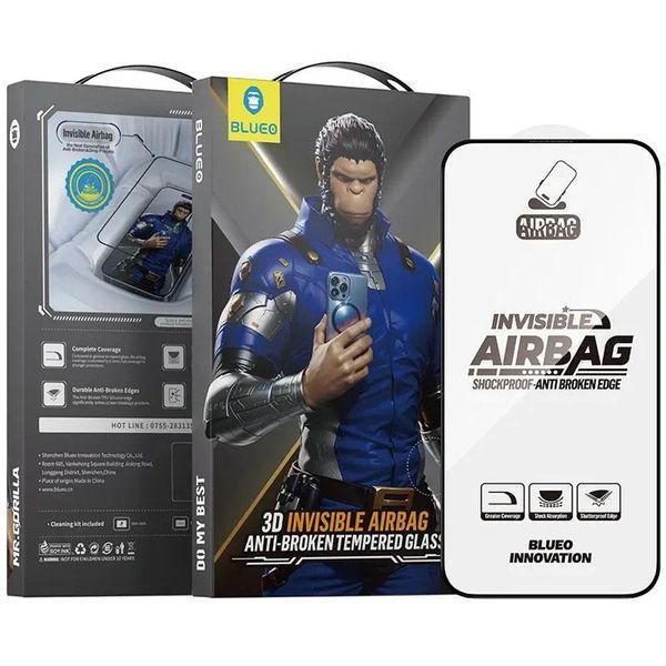 Захисне 3D скло Blueo Invisible Airbag для Apple iPhone 17 Pro Max /16 Pro Max /18 Pro Max (6.9") 80613 фото