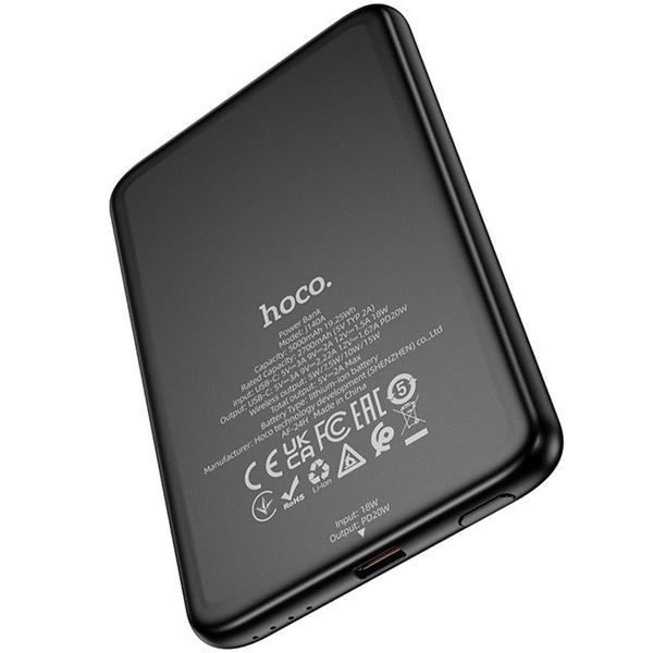 Портативний ЗП Power Bank Hoco J140A Tony ultra-thin PD20W з БЗП 5000 mAh 85063 фото