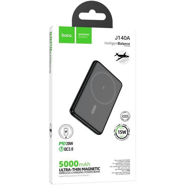 Портативний ЗП Power Bank Hoco J140A Tony ultra-thin PD20W з БЗП 5000 mAh 85063 фото