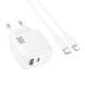 МЗП Hoco CS55A Surplus PD30W+QC3.0 (1USB-A/1C) + кабель Type-C to Lightning 75204 фото 5