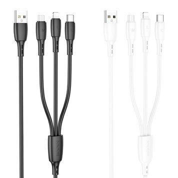 Дата кабель Borofone BX71 USB to 3in1 (1m) 56958 фото