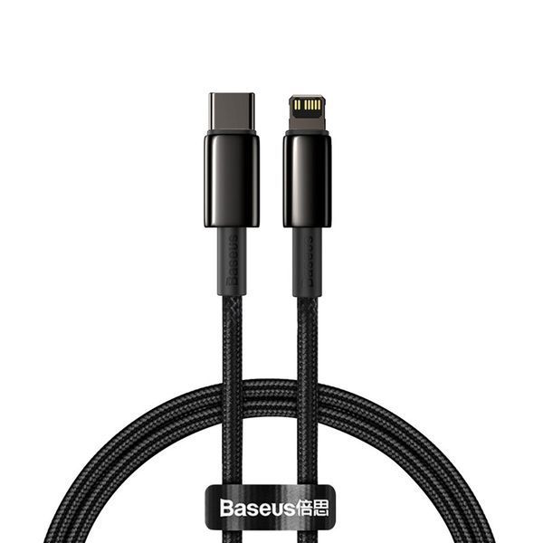 Дата кабель Baseus Tungsten Gold Type-C to Lightning PD 20W (1m) (CATLWJ) 48847 фото