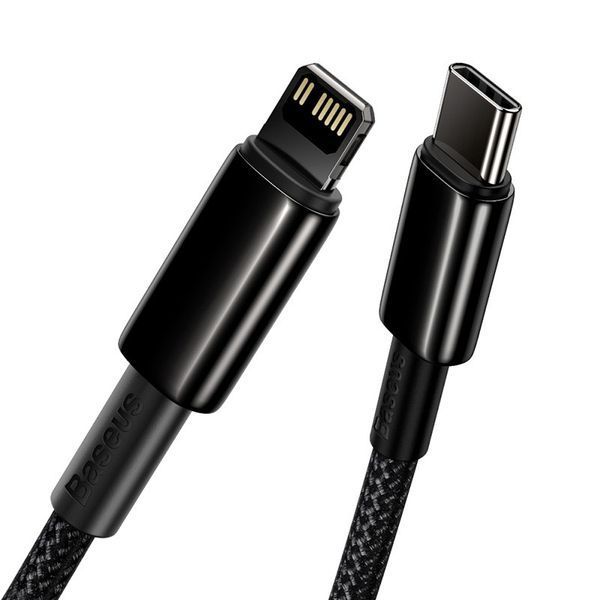 Дата кабель Baseus Tungsten Gold Type-C to Lightning PD 20W (1m) (CATLWJ) 48847 фото