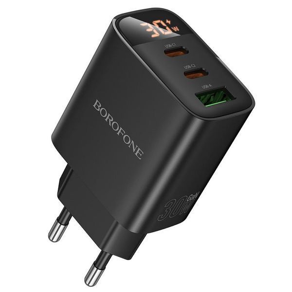 МЗП Borofone BA98A Ilustre with digital display PD30W (1USB-A/2C) 81976 фото