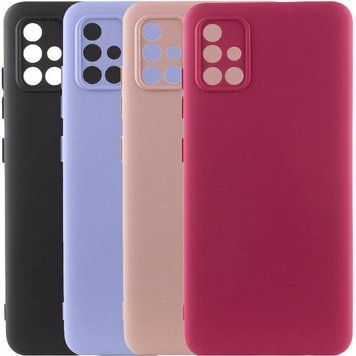 Чохол TPU GETMAN Liquid Silk Full Camera для Samsung Galaxy A51 73792 фото
