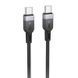 Дата кабель Hoco X109 Energy silicone Type-C to Type-C 60W (2m) 81687 фото 2