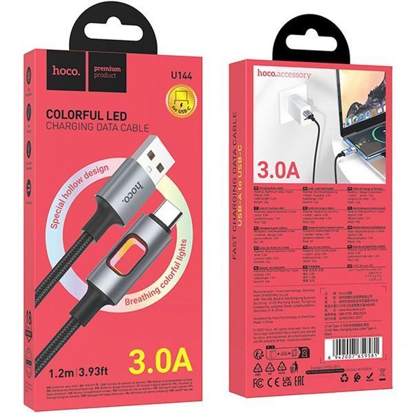Дата кабель Hoco U144 New USB to Type-C 3A (1.2m) 81785 фото