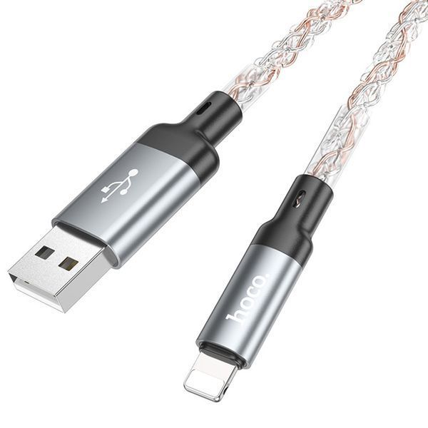 Дата кабель Hoco U112 Shine USB to Lightning 2.4A (1m) 71458 фото