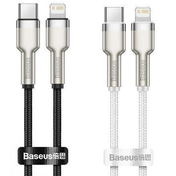 Дата кабель Baseus Cafule Metal Type-C to Lightning PD20W (2m) (CATLJK-B) 49178 фото