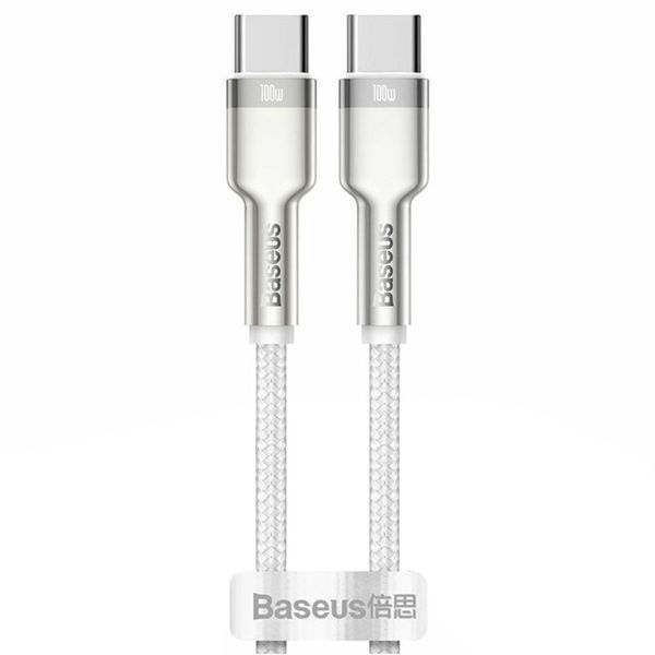 Дата кабель Baseus Cafule Metal Type-C to Type-C 100W (2m) (CATJK-D) 49176 фото