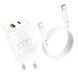 МЗП Borofone BN7 PD20W+QC3.0 (1USB-A/1C) + кабель Type-C to Lightning 73992 фото 6